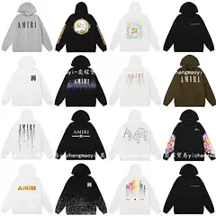 New 2024 autumn and winter correct version letter logo hooded sweater casual trousers men's top cross-border fashion brand