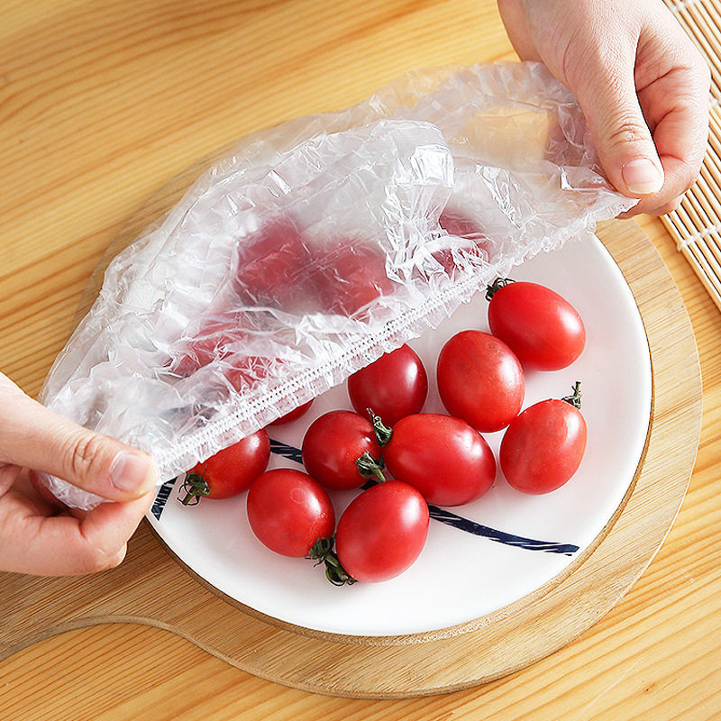 Disposable Cling Film Cover Food Grade Household Refrigerator Anti-Odor Cling Film Pe Thickeneded Leftover Food Preservation Cover