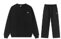 N01 black round neck suit