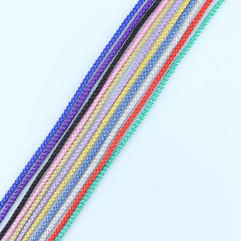 In stock 8-strand braided rope colorful eight-spindle polyester drawstring 900d line high density handmade diy Chinese knot rope