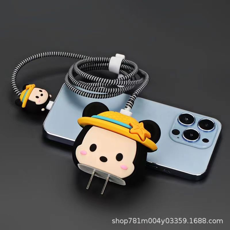 数据线保护套适用苹果充电器保护套芭芘充电头保护套充电线保护套