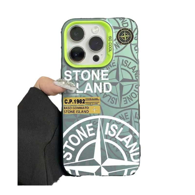 Trendy Brand Stone Island Suitable for iPhone 17 Pro Phone Case 16 Pro Max Apple 15 Trendy 14 Pro European and American Style 13