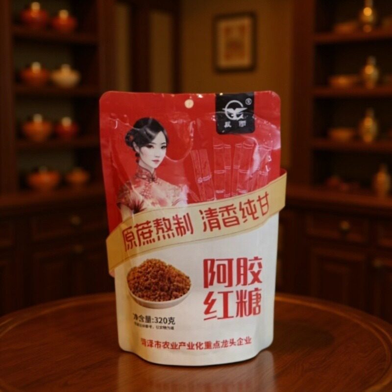 Traditional Handmade Brown Sugar 320g, Old-Fashioned Brown Sugar Ginger Tea for Menstrual Issues, Cold Body, and Poor Circulation, Suitable for Light Menstrual Flow