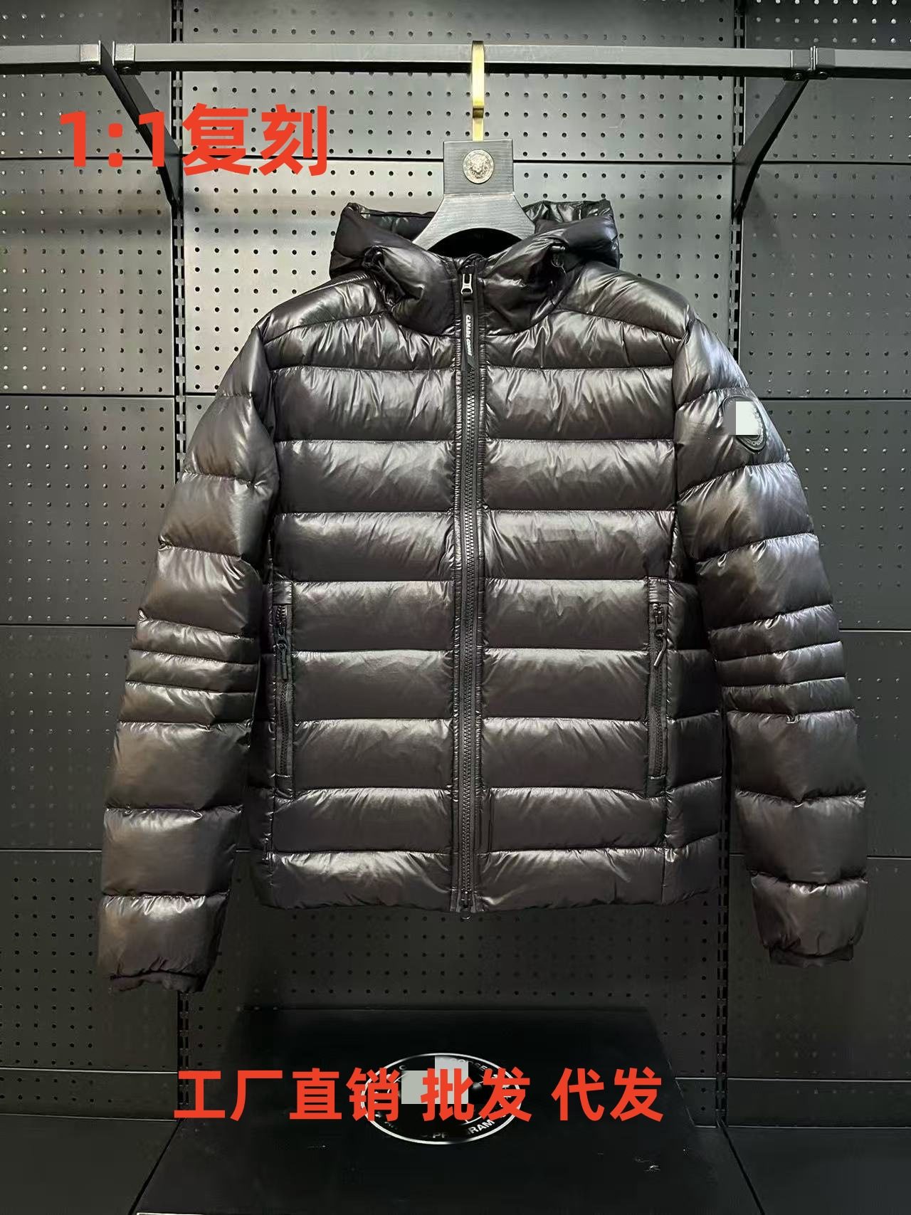 25 Cross-Border Goose down Jacket 2227 Lightweight Winter Coat for Men and Women Goose Crofton down Jacket