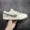 White, green, and red
