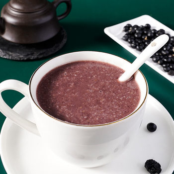 [Full Box of 4O Packs] Five Black Grain Oatmeal, Wolfberry and Sesame Paste Breakfast Meal Replacement Ready-To-Eat Brewed Oatmeal Wholesale