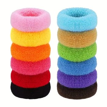 South Korea cute high elastic hair rope candy color towel ring hair ring simple high ponytail seamless ball head wholesale