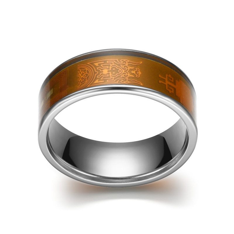 Cross-Border Nfc Mobile Phone Tag Smart Ring Stainless Steel Smart Wearable Ring Smart Ring Full Circle Transparent