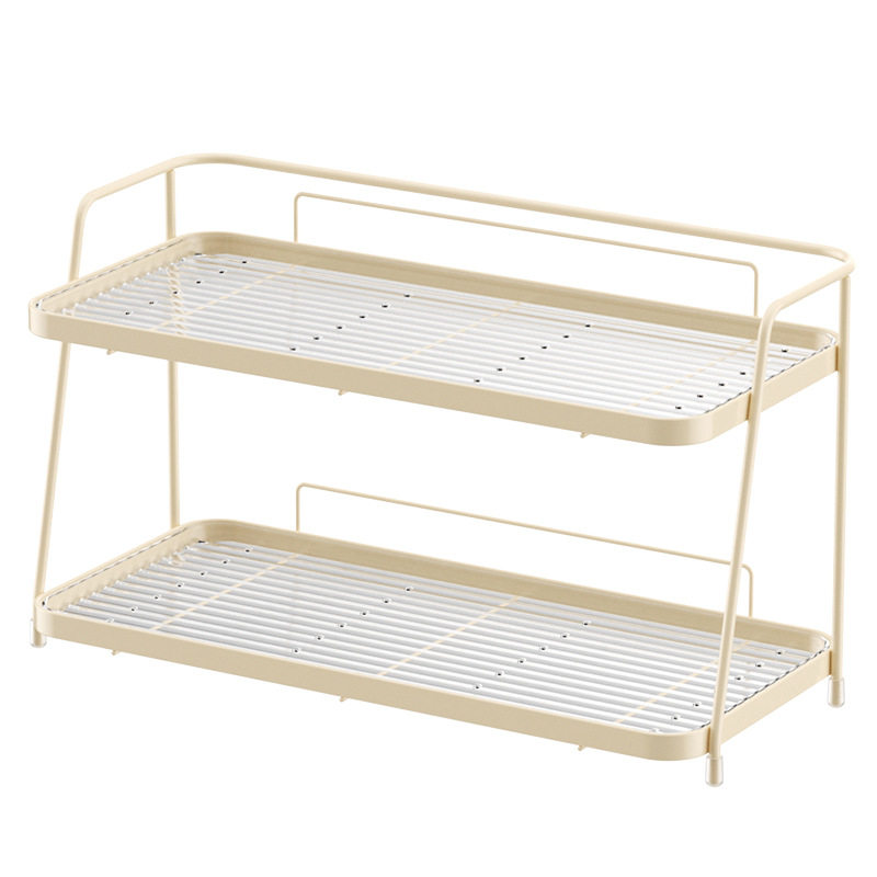 Cream Style Bathroom Toilet Storage Rack Toilet Toilet Wash Countertop Storage Rack Desktop Cosmetics Rack