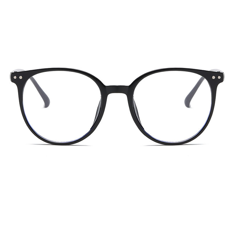 2023 New Round Frame Frame Artistic Retro Myopia Glasses Frame Anti-blue Glasses Little Red Riding Book Same Style Flat Glasses