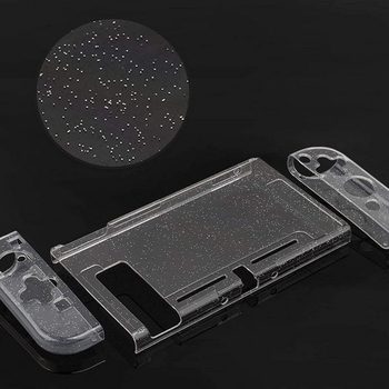 Nintendo switch glitter transparent crystal case OLED flash split protective case cross-border e-commerce explosions