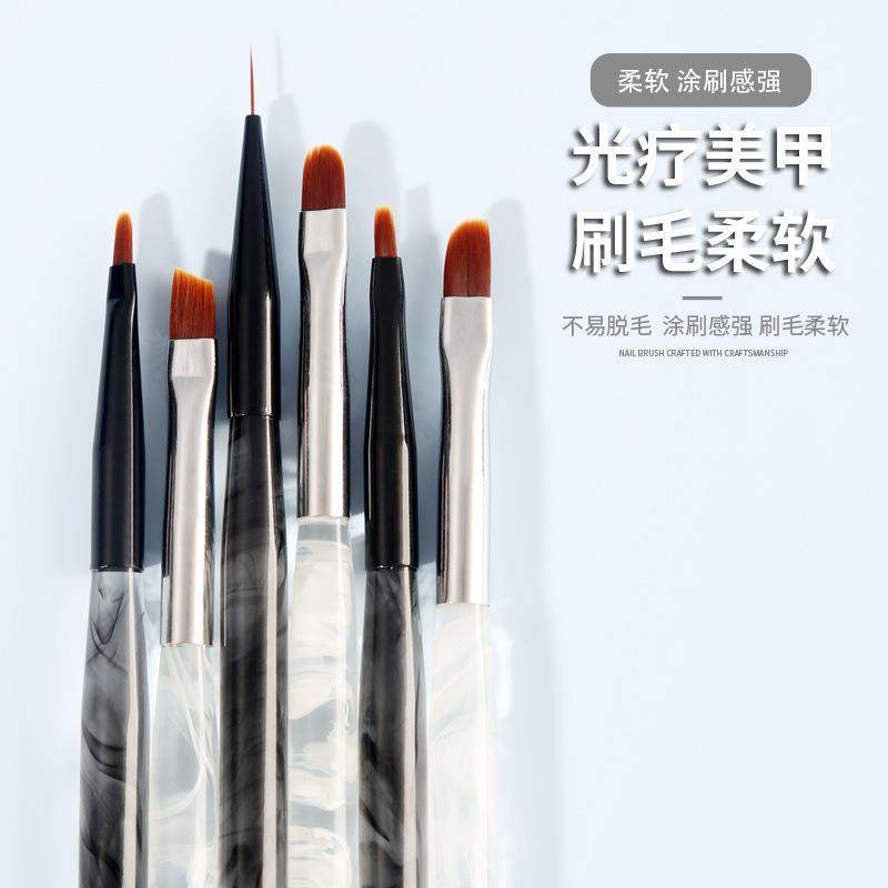 Japanese Manicure Pen Tool Set Painted Pull Pen Light Therapy Pen Smudge Pen Autumn Chrysanthemum Pen Manicure Brush 12 Pieces