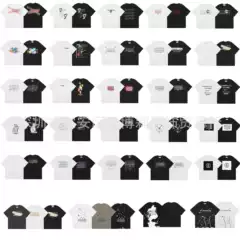 High-Quality Cross-Border Maisonmargiela Classic Letter and Number Print Pure Cotton Short-Sleeved T-Shirt for Men and Women