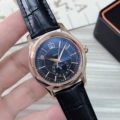 Rose gold steel black plate