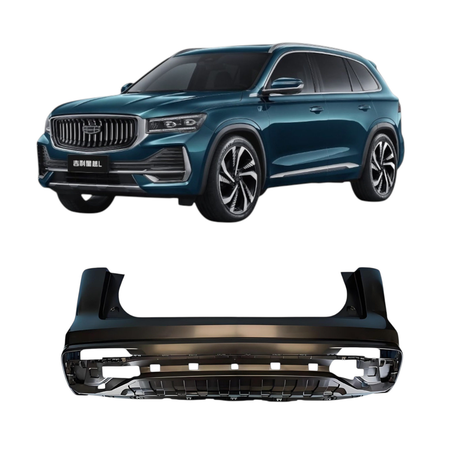 Подходит для 21-го заднего бампера Geely Xingyue L Monjaro верхняя часть кузова 6044124500 задний бампер