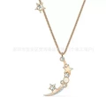 Starry night moon necklace