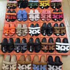 Pure Source 2025 Summer Hot-Selling Internet Celebrity Uncle Er Slippers for Women, Fashionable Thick-Soled Platform Velcro H Sandals