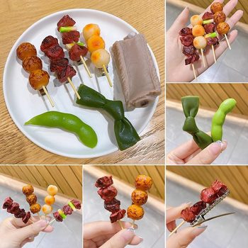 Chop Simulation Food Food Play Chicken Wings Funny Barbecue Hairpin Chicken Leg Creative Side Clip Personalized Fun Hairpin