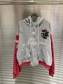 622-3 floral gray with red sleeves