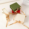 Jewelry Packaging Book-shaped Box Ring Necklace Packaging Box Ribbon Bow Book-shaped Clamshell Box High-end Gift Box