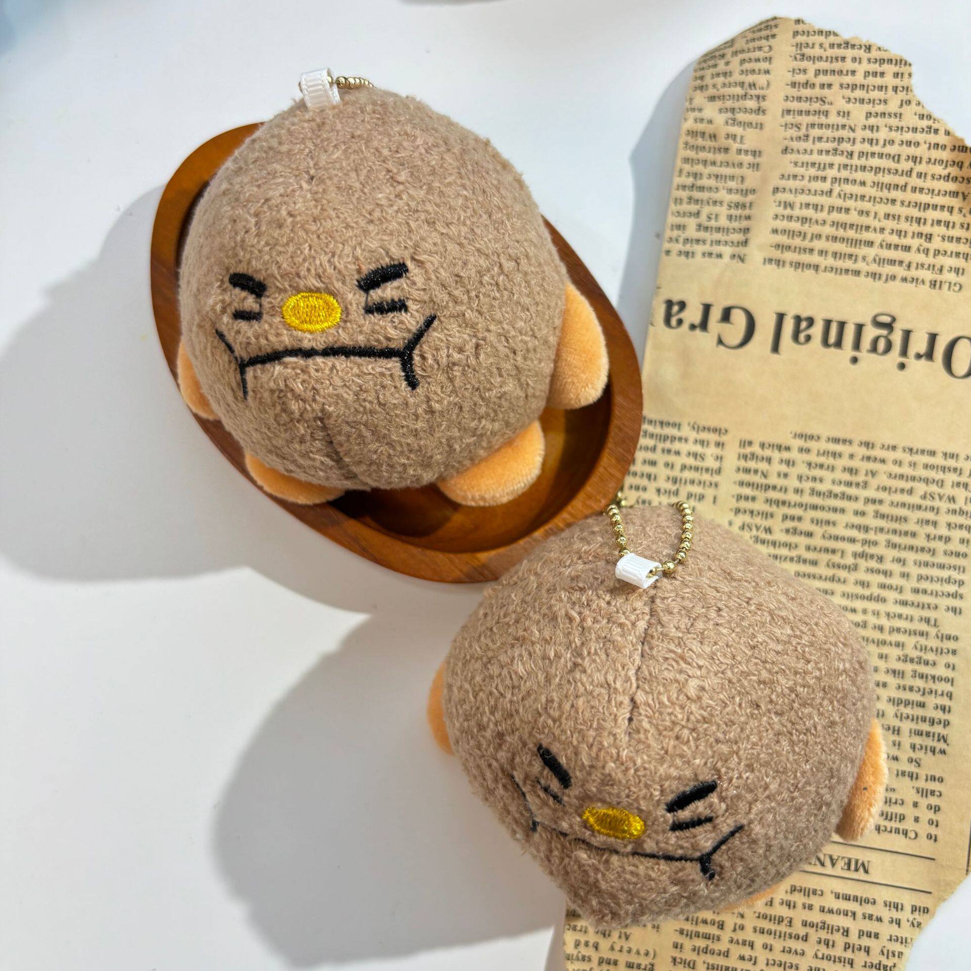 Cartoon Beef Ball Hot Pot Plush Toy Delicious Beef Ball Gourmet Pendant Doll Amusement City Grab Machine Doll