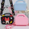 2025 New Mickey Coin Purse Style Student Cute Minnie Coin Purse Small Shoulder Bag Silicone Soft Crossbody Bag for Women
