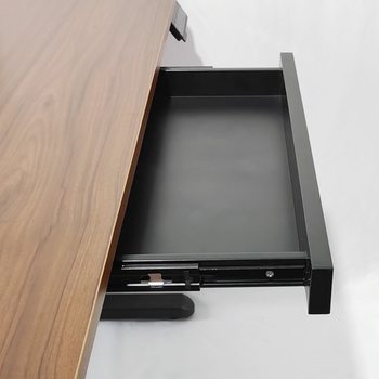 Thickened Quiet Office Computer Desk Keyboard Bracket Tray Drawer Table Slide Track Rail Two-section Bracket Accessories
