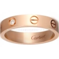 10 narrow version [single diamond] rose gold