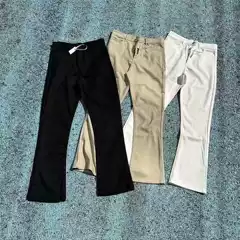 Margiela Style High Street Casual Pants Vujade American Vibe Cleanfit Outfit Draped Slightly Flared Trousers