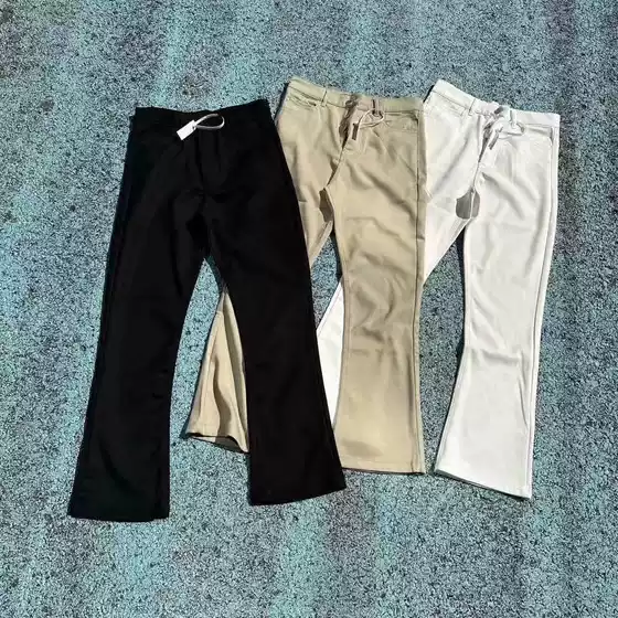 Margiela Style High Street Casual Pants Vujade American Vibe Cleanfit Outfit Draped Slightly Flared Trousers