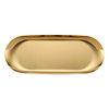 Nordic Ins Oval Tray Stainless Steel Golden Oval Tray Jewelry Dim Sum Tray Metal Home Storage Tray