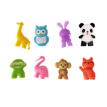 Food grade silicone chopsticks head creative cartoon silicone doll head baby eating practice learning chopsticks device