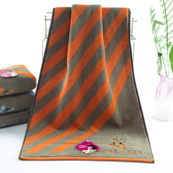 Cotton towel thickened factory direct yarn-dyed jacquard soft absorbent face washing bath adult towel lint-free