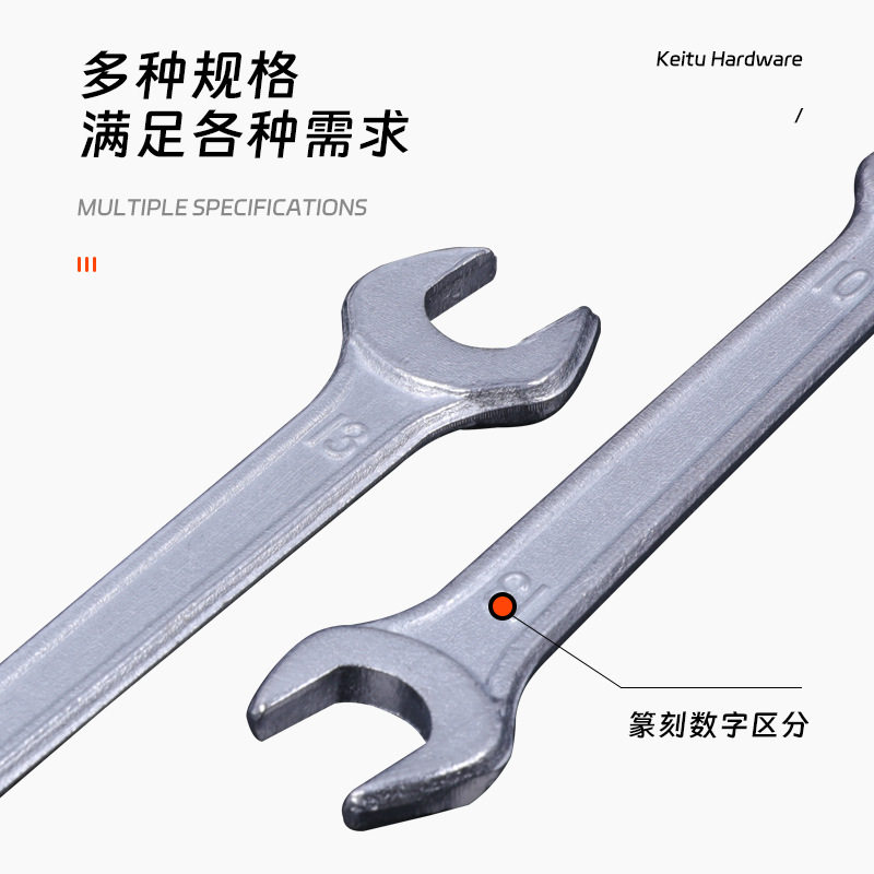 Гаечный ключ с открытым концом Оцинкованный Удлинительный стержень с двойной головкой Высокопрочный инструмент Литье из полированной резьбовой стали Динамометрический ключ