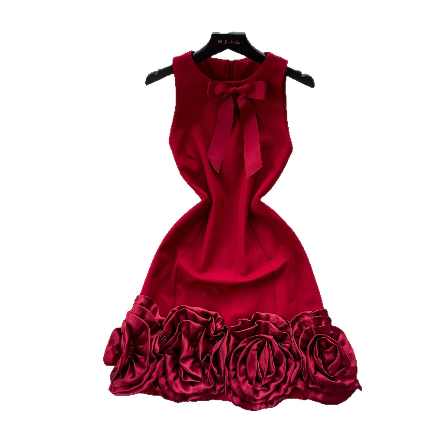 Elegant Floral A Line Dress for Women Sleeveless Sweet Youthful Design Perfect for Parties and Special Occasions