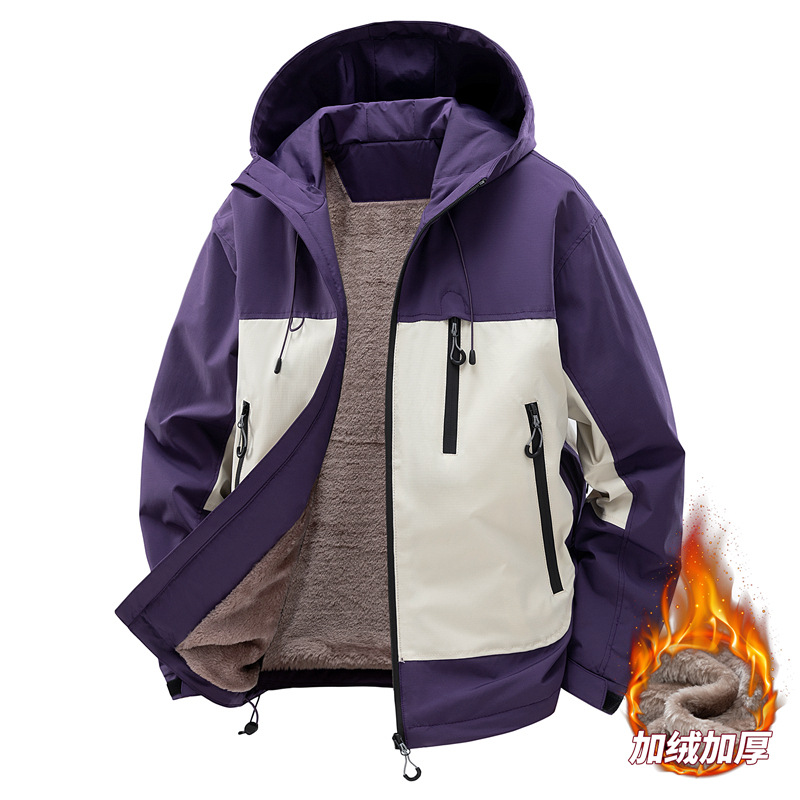 Áo Khoác Nam Chống Nước Dày Ấm Hàng Mùa Xuân Thu Đông Phục Cổ Cổ Điển