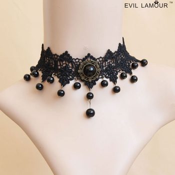 Clavicle necklace collar fake collar fashion European and American short necklace evening dress ball Black foreign trade jewelry JL-28