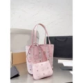 M Family Mother and Child Shopping Bag Light Mist Powder Mini 22cm