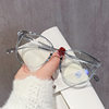 Anti-Blue Light Korean Style Retro Round Frame Flat Mirror Retro Midin Natural Small Fresh Glasses Frame Light Fashionable Frame