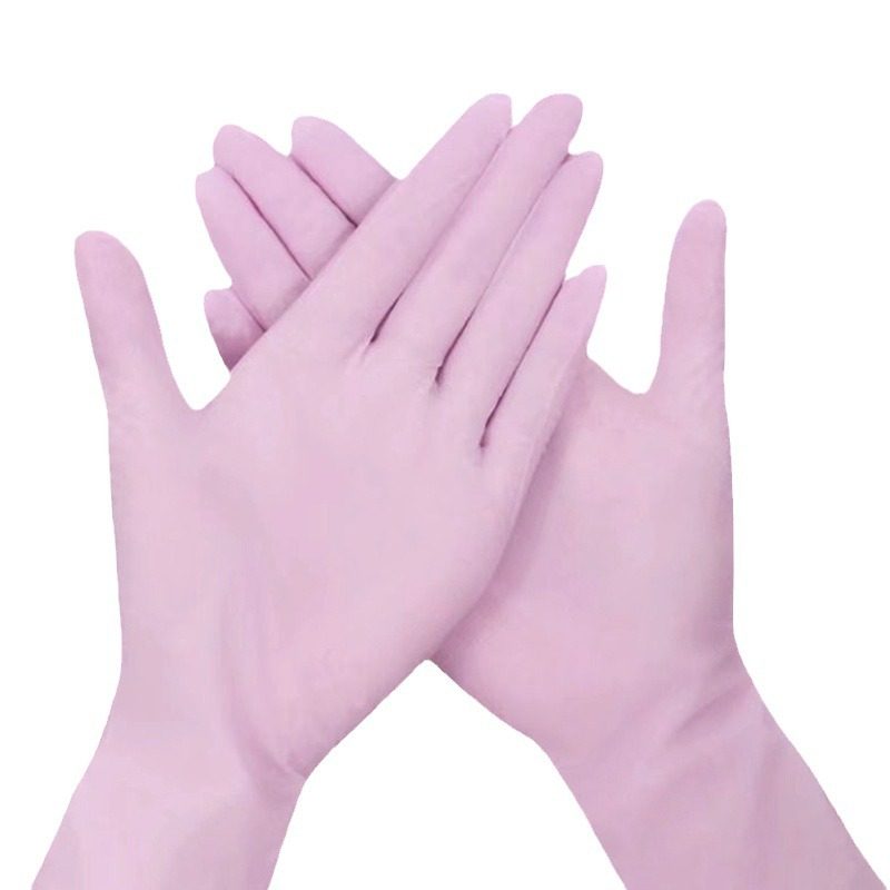 Liangxiu waterproof household gloves wholesale disposable nitrile gloves hotel household cleaning laundry dishwashing gloves