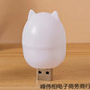 New Plug-In Night Light with Switch, Warm and Cold Color, Living Room, Bedroom, Sleeping Bedside Lamp, Manufacturer Wholesale Street Stall