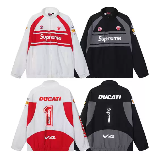 High-End Export Cross-Border Supreme X Ducati Collaboration Racing-Style Windproof Jacket for Men