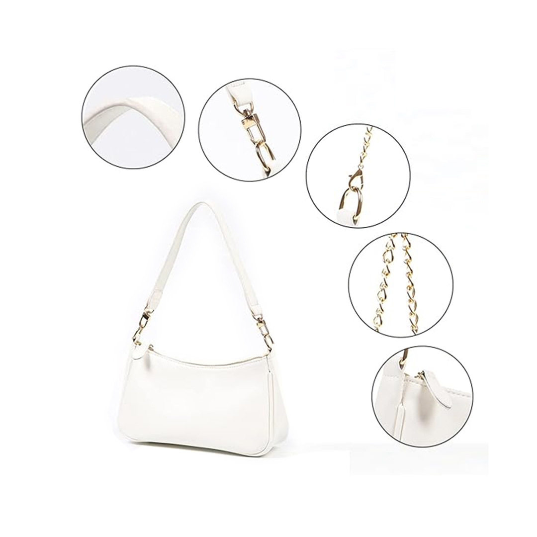 In-Stock Women's Shoulder Bag Amazon Popular Underarm Bag Casual Simple Versatile Chain Baguette Women's Bag