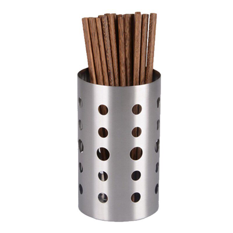 Stainless Steel Chopstick Holder with Drainage, Restaurant Chopstick Cage, Food Stall Chopstick Cage, Milk Tea Shop Straw Holder, Cutlery Holder