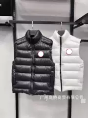 26 Cross-Border Foreign Trade Hot-Selling Shiny Goose down Vest for Men and Women, Couple Style, Windproof Vest, Thickened Sleeveless Jacket