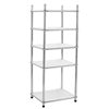 304 Multi-Layer Stainless Steel Washbasin Rack Storage Rack Bathroom Kitchen Toilet Storage Four-Corner Shelf Multi-Layer Storage