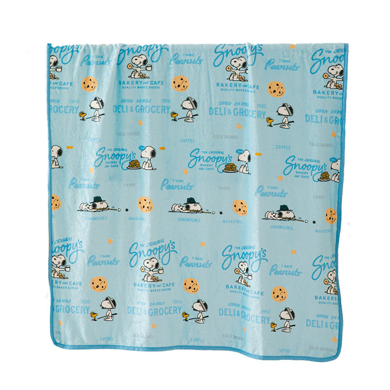 Snoopy series single layer small blanket flannel baby air conditioning blanket baby blanket nap blanket