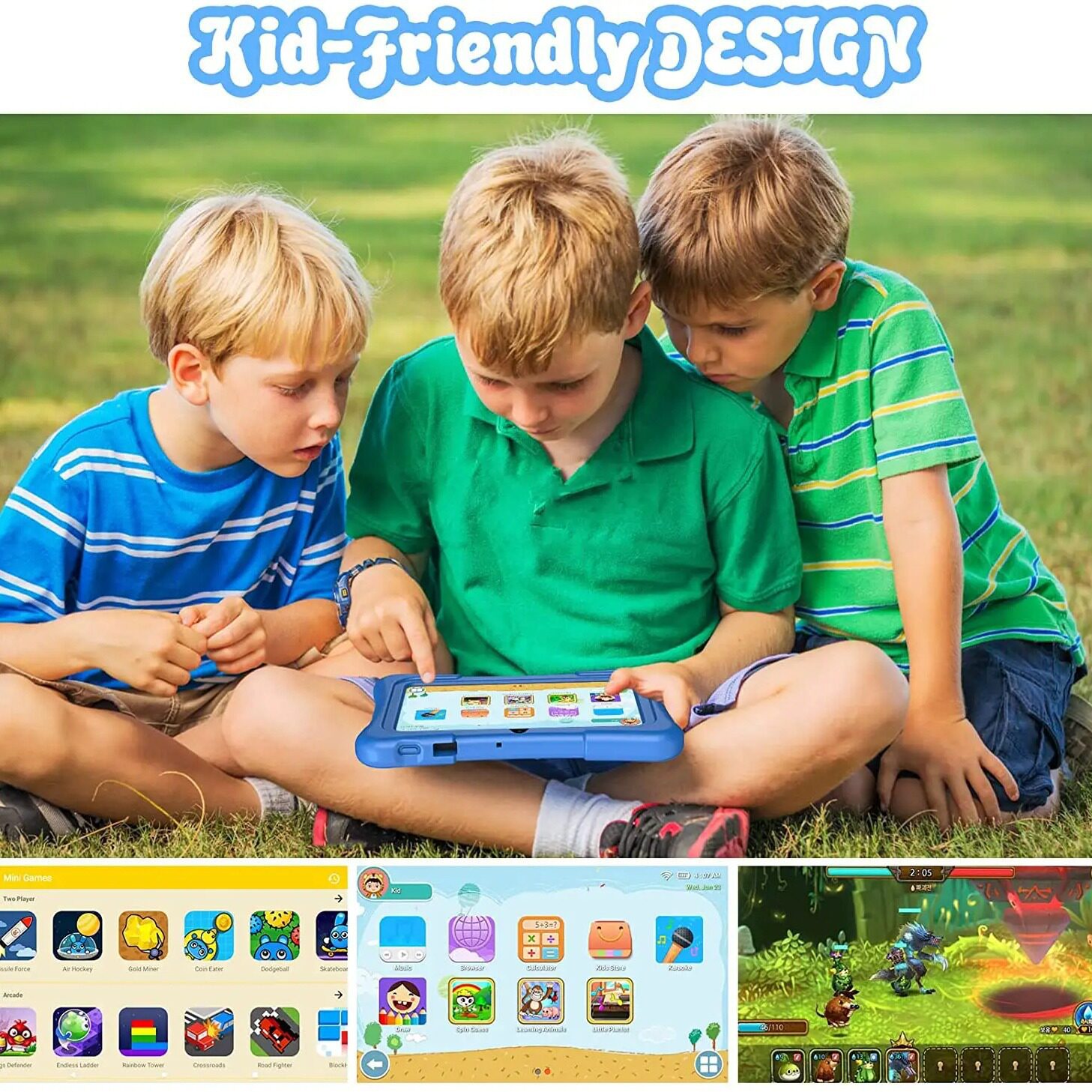 跨境A133四核7寸儿童平板电脑学生教育批发软件学习机智能学习