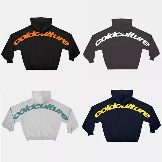 Coldcul New 26Fw Pure Cotton Terry Unisex Long-Sleeved Sweatshirt Hoodie Couple Tops Hoodie