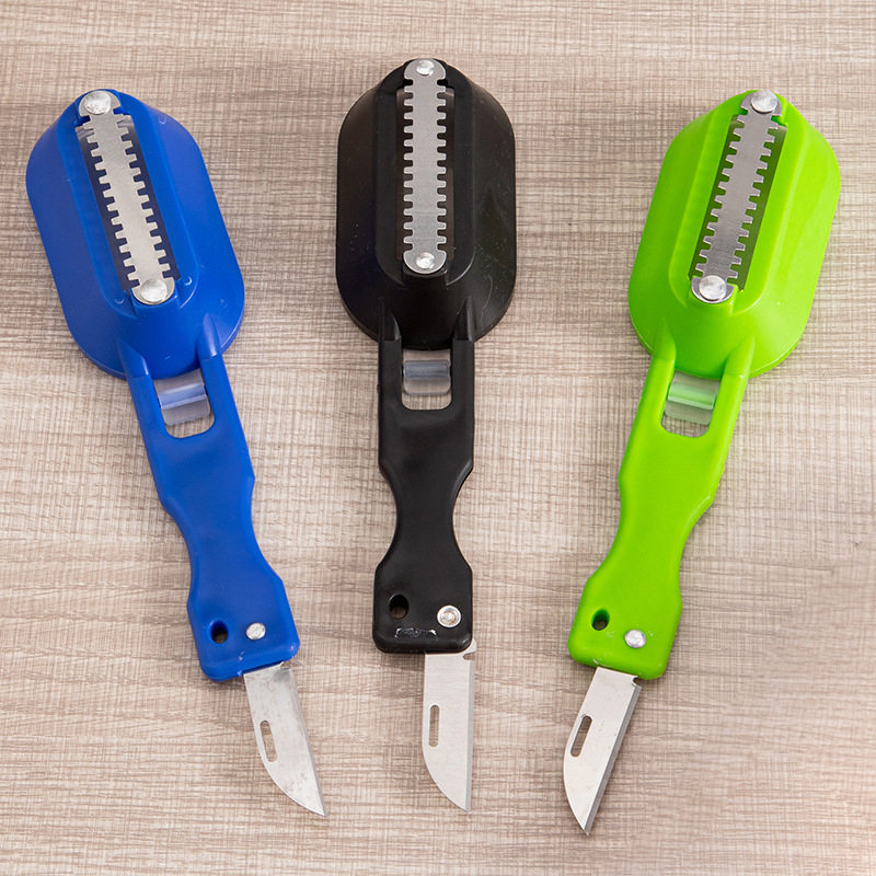 Fish Scale Brush, Household Scale Scraper, Fish Scale Planer, Kitchen Gadgets, Three Colors in Stock